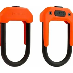 Hiplok DX Wearable Bike U-Lock - 3.34 x 5.9", Keyed, Orange