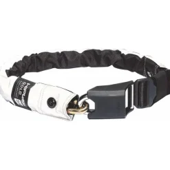 Hiplok GOLD Superbright Wearable Hardened Steel Bike Chain Lock: 12mm, White Reflective