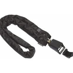 Hiplok Home Silver Chain Lock Black