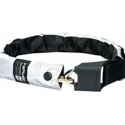 Hiplok Original Superbright Wearable Hardened Steel Bike Chain Lock: 10mm, White Reflective