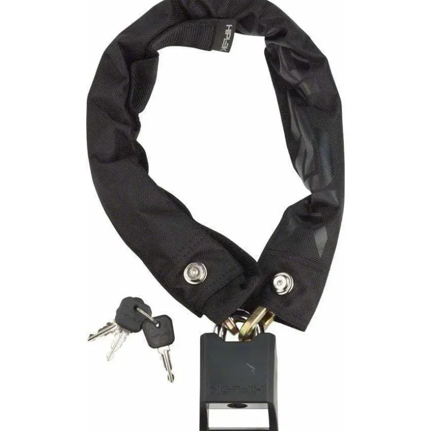 Hiplok Original Wearable Hardened Steel Bike Chain Lock: 12mm, Black