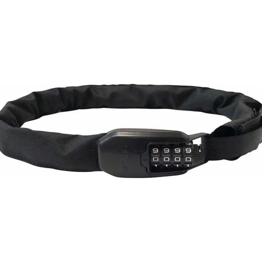 Hiplok Spin Wearable Combination Bike Chain Lock: All Black