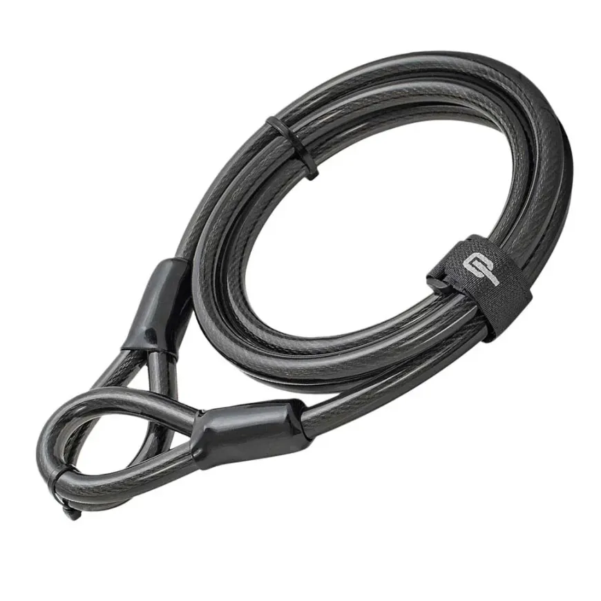 Hiplok Steel Core Loop End Cable 2m x 10mm Black