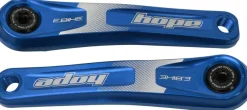 Hope Ebike Crank Arm Set - 155mm ISIS Standard Offset Blue