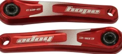 Hope Ebike Crank Arm Set - 165mm ISIS Specialized Offset Red