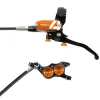 Hope Tech 4 E4 Disc Brake and Lever Set - Front Hydraulic Post Mount Orange