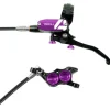 Hope Tech 4 E4 Disc Brake and Lever Set - Front Hydraulic Post Mount Purple