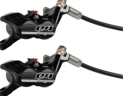 Hope Tech 3 E4 Duo Disc Brake Lever - Right Hand Front Rear Hydraulic Post Mount BLK