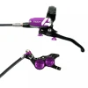 Hope Tech 4 V4 Disc Brake and Lever Set - Front Hydraulic Post Mount Purple