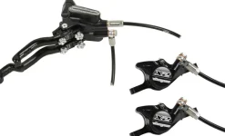 Hope Tech 3 X2 Duo Disc Brake Lever - Right Hand Front Rear Hydraulic Post Mount BLK