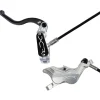 Hope XCR Pro E4 Disc Brake and Lever Set - Front Hydraulic Post Mount Silver
