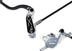 Hope XCR Pro X2 Disc Brake and Lever Set - Front Hydraulic Post Mount Silver