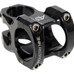 Industry Nine A318 Bike Stem - 31.8mm Clamp, +/-4.4, 1 1/8", Aluminum, Black