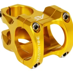 Industry Nine A35 Stem - 32mm 35mm Clamp +/-5 1 1/8" Aluminum Gold