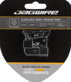 Jagwire Elite Cooling Disc Brake Pad - Semi-Metallic Aluminum Backed Fits SRAM Red 22 B1 Force 22 A1 Rival 22 A1 Apex 1 A1