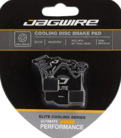 Jagwire Elite Cooling Disc Brake Pad - Semi-Metallic Aluminum Backed Fits Magura MT8 MT4 MT Trail Rear