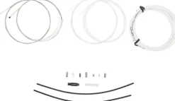 Jagwire Elite Sealed Shift Cable Kit - SRAM/Shimano Ultra-Slick Uncoated Cables White