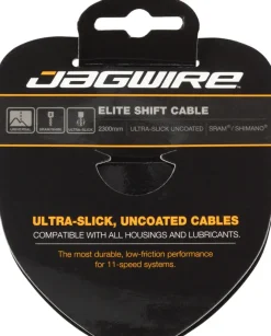 Jagwire Elite Ultra-Slick Shift Cable - 1.1 x 2300mm Polished Stainless Steel For SRAM/Shimano