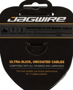 Jagwire Elite Ultra-Slick Brake Cable 1.5x2000mm Polished Slick Stainless SRAM/Shimano MTB