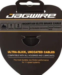 Jagwire Elite Ultra-Slick Brake Cable 1.5x2000mm Polished Slick Stainless SRAM/Shimano MTB