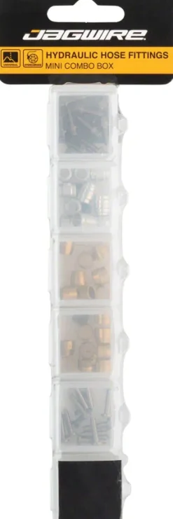 Jagwire Hydraulic Hose Fittings Mini Combo Box for SRAM and Shimano Brakes