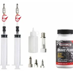 Jagwire Pro DOT Bleed Kit Finish Line DOT 5.1 Fluid - For Avid Hayes Formula Hope Disc Brakes