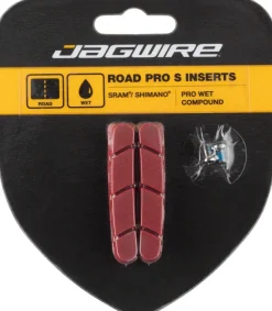 Jagwire Road Pro S Brake Pad Inserts for Wet Conditions SRAM/Shimano Red