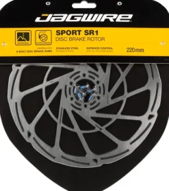 Jagwire Sport SR1 Disc Brake Rotor - 220mm 6-Bolt Silver