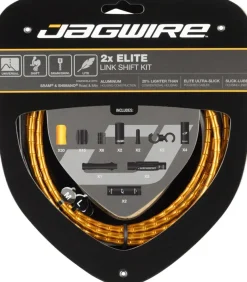 Jagwire 2x Elite Link Shift Cable Kit SRAM/Shimano Polished Ultra-Slick Cables