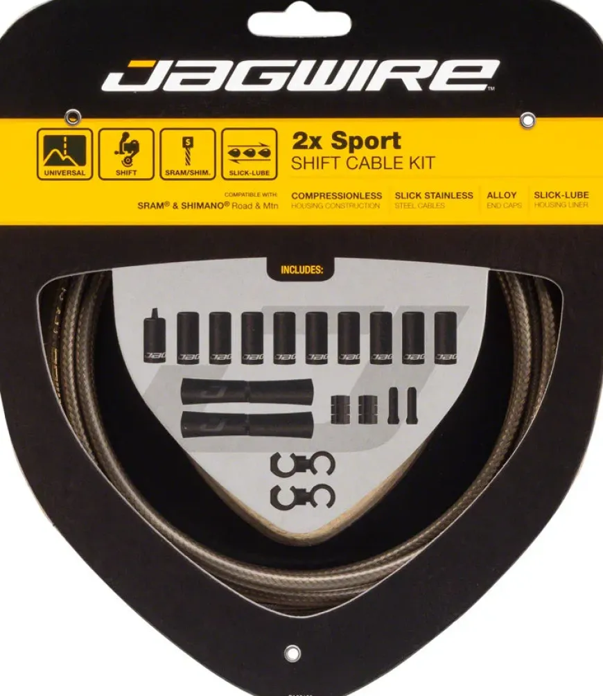 Jagwire 2x Sport Shift Cable Kit SRAM/Shimano