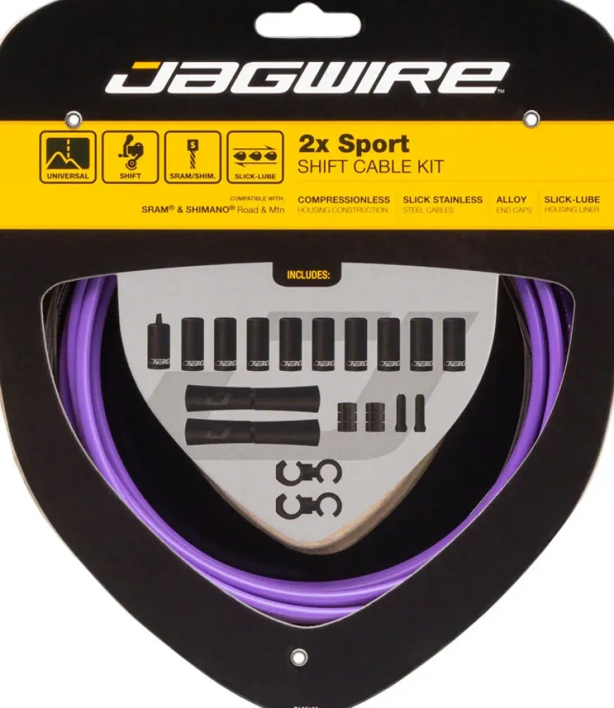 Jagwire 2x Sport Shift Cable Kit SRAM/Shimano