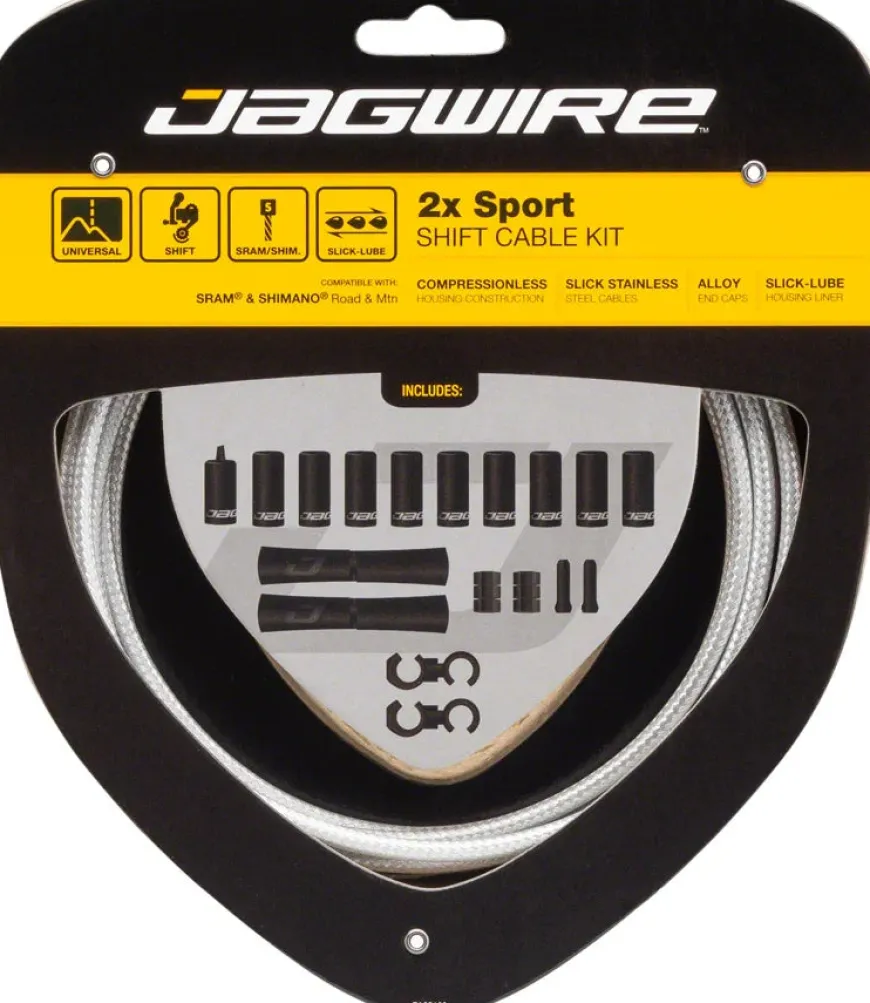 Jagwire 2x Sport Shift Cable Kit SRAM/Shimano
