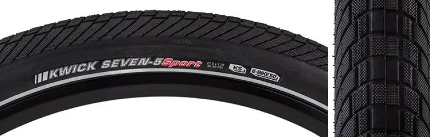 Kenda Kwick Seven.5 Tire - 27.5 x 2.2 Clincher Wire BLK/Reflective 60tpi KS