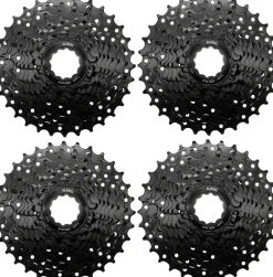 KMC REACT Cassette - 9-Speed 11-32t HG Driver Compatible Black 4 pk.