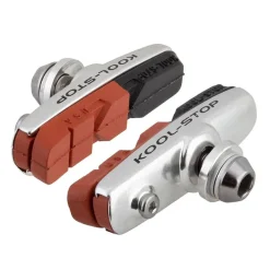 Kool Stop Dura Road Pads Holder with Pads- Silver Pr