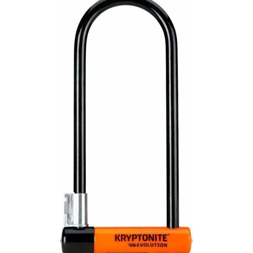Kryptonite Evolution Series U-Lock - 4 x 11.5", Keyed, Black, Includes bracket