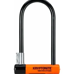 Kryptonite Evolution Series U-Lock - 4 x 9", Keyed, Black, Includes bracket