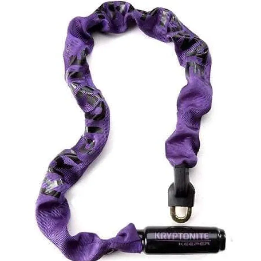 Kryptonite Keeper 785 Integrated Keyed Bike Chain Lock - Purple