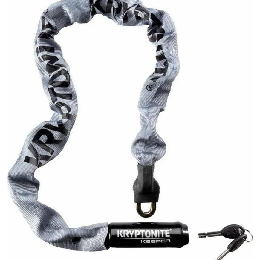 Kryptonite Krypto Keeper 785 Integrated Chain Bike Lock: 2.8' (85cm) Gray