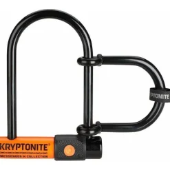Kryptonite Messenger Mini Plus U-Lock - 3.75 x 6.5", Keyed, Black, Includes 3.25" wheel extender shackle