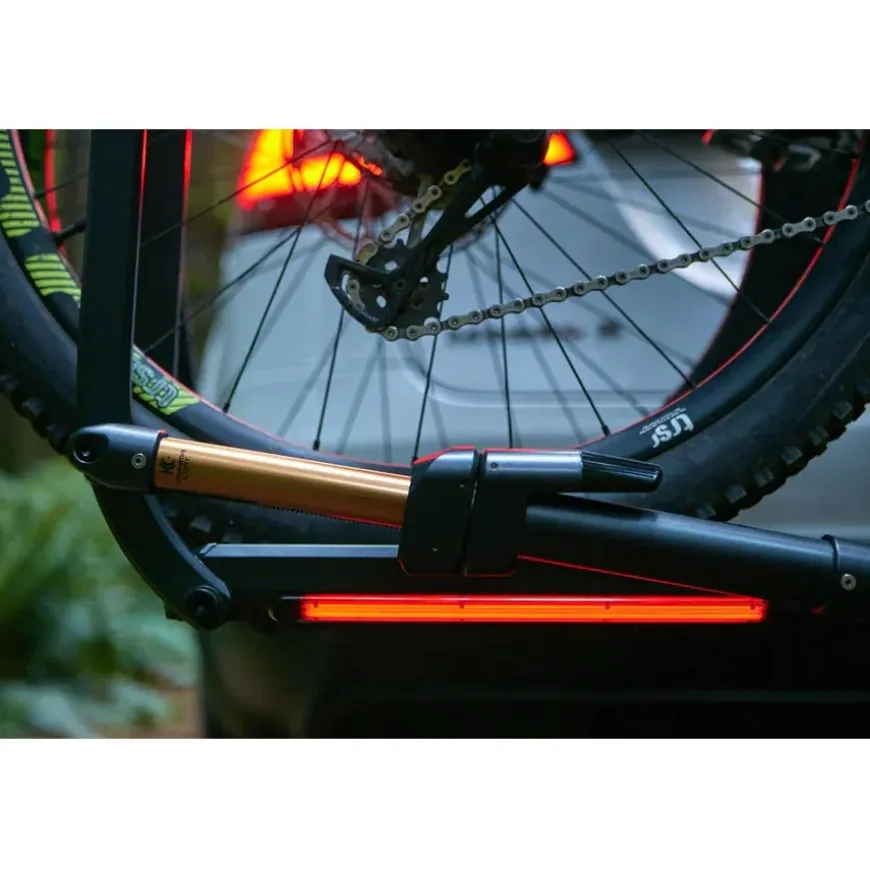 Kuat Piston Pro X Hitch Bike Rack - 2-Bike 1.25" Receiver LED Lights 4-Pin Plug Kashima Coat Galaxy Gray