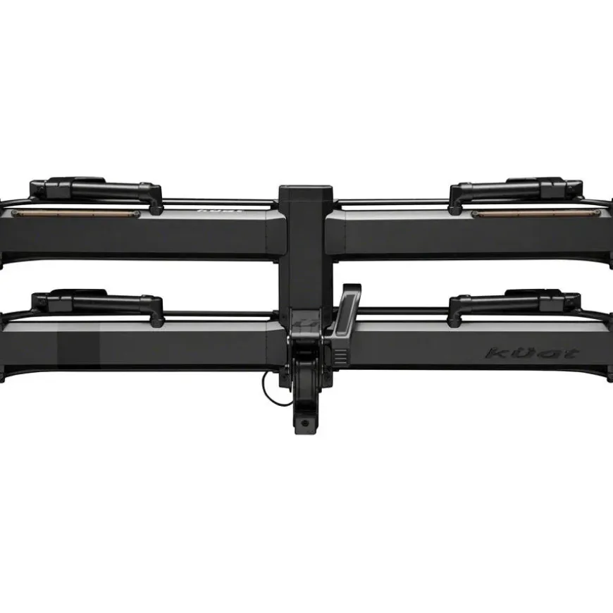 Kuat Piston Pro X Hitch Bike Rack - 2-Bike 1.25" Receiver LED Lights 4-Pin Plug Kashima Coat Galaxy Gray