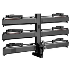 Kuat Piston Pro X Hitch Bike Rack Add-On - 1-Bike LED Lights 4-Pin Plug Kashima Coat Galaxy Gray