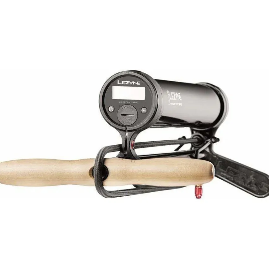 Lezyne Digital Pressure Over Drive: ABS-1 Chuck Bike Floor Pump