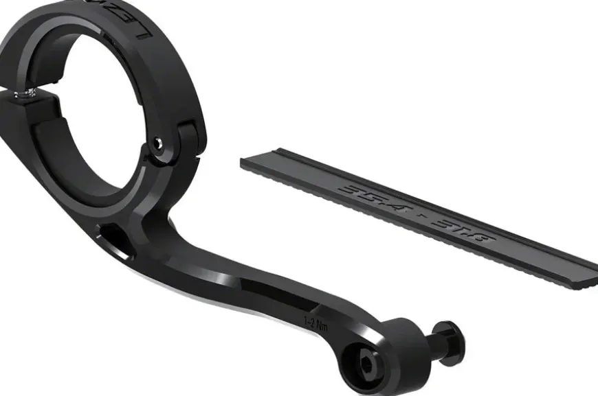 Lezyne Ebike Forward Center Handlebar Headlight Mount - With Shims Black