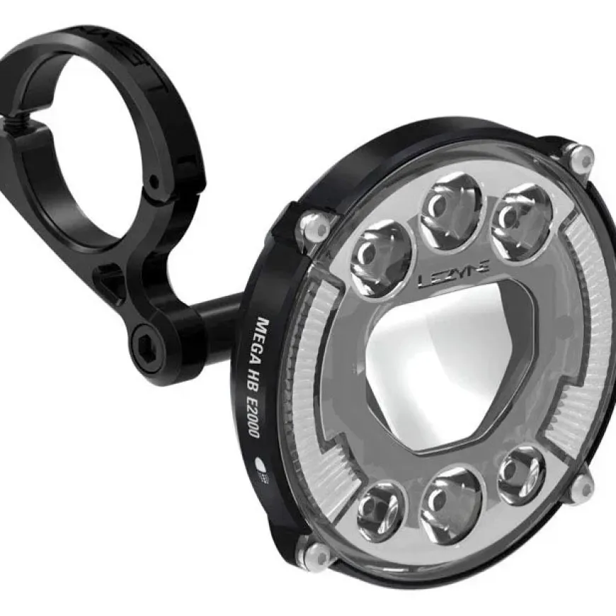 Lezyne Mega HB E2000 Ebike Headlight - 600/2000 Lumen STVZO Compliant Black