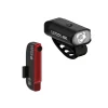 Lezyne Mini Drive 400XL / Stick+ Drive Light Front and Rear Black Set