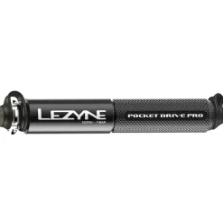 Lezyne Pocket Drive Pro Mini Pump - Aluminium 160psi Presta/Schrader With Mount BLK