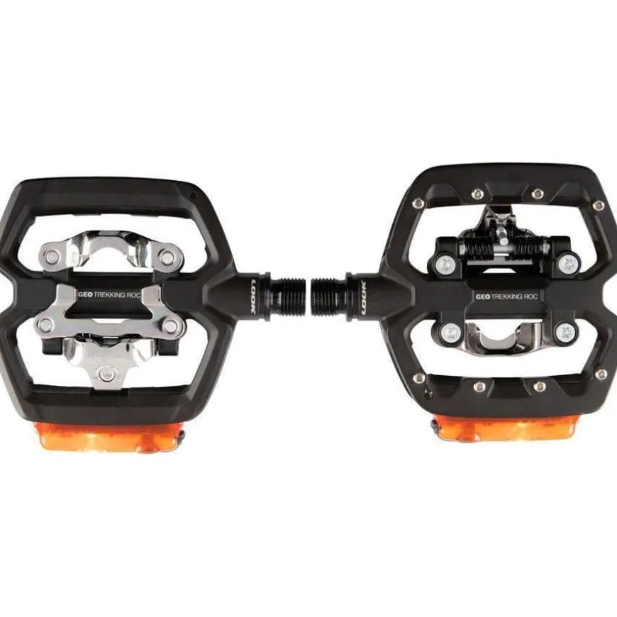 LOOK GEO TREKKING ROC VISION Pedals - Single Side Clipless Platform Chromoly 9/16" BLK