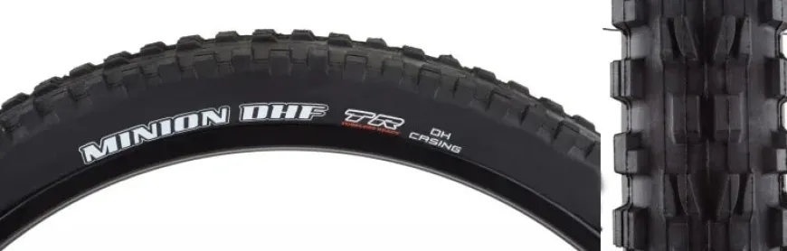 Maxxis Minion DHF Tire - 29 x 2.50 Tubeless Wire BLK BikePark DH Wide Trail